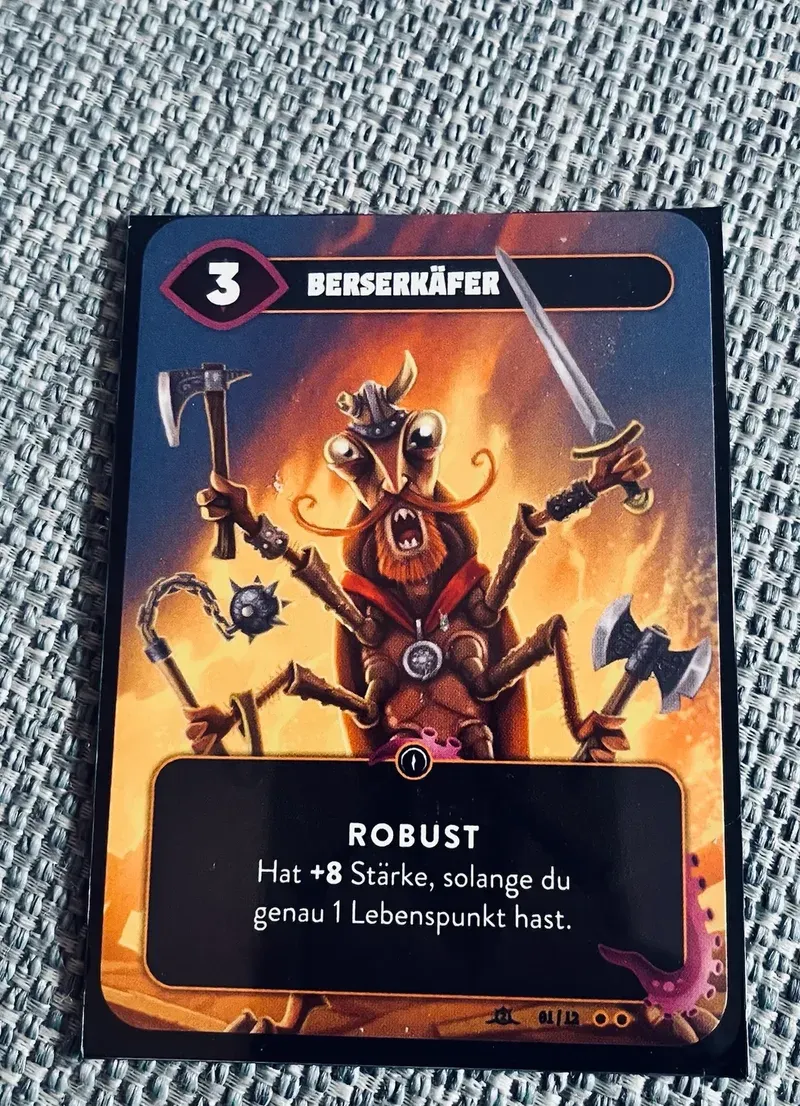 Our Mindbug card Berserkäfer, the berserker beetle