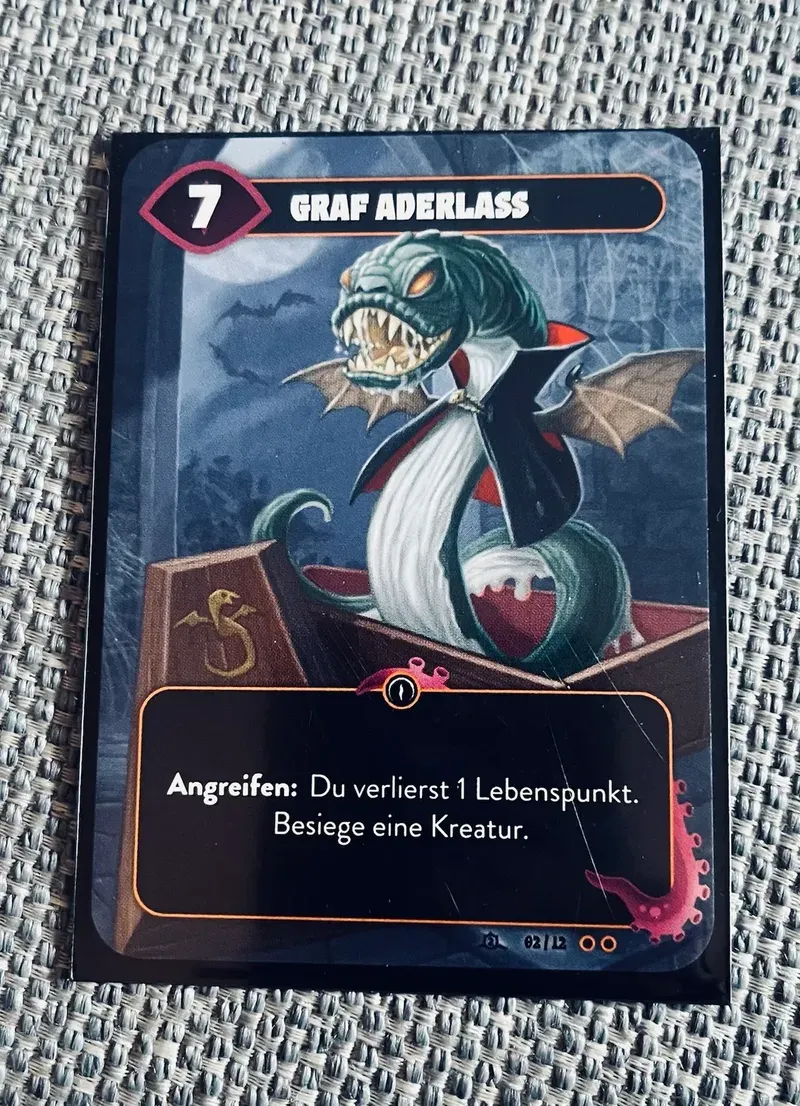 Our Mindbug card Graf Aderlass, Count Bloodletting