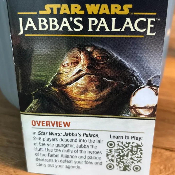 The Star Wars: Jabba's Palace – A Love Letter Game box