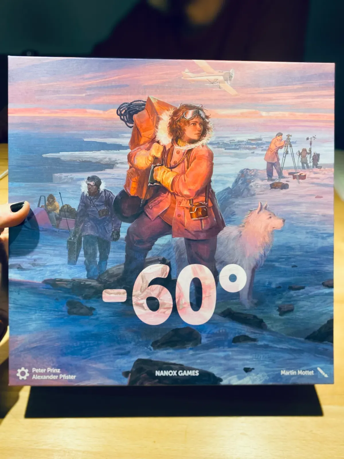 Das Cover von -60°: eine Expedition im antarktischen Eis mit Schlittenhund