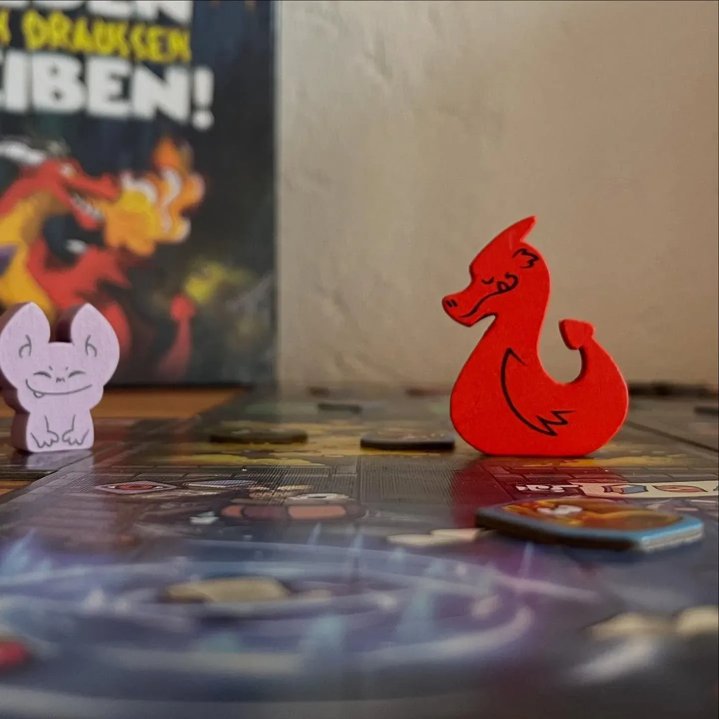 A red dragon figure from Keep the Heroes Out!