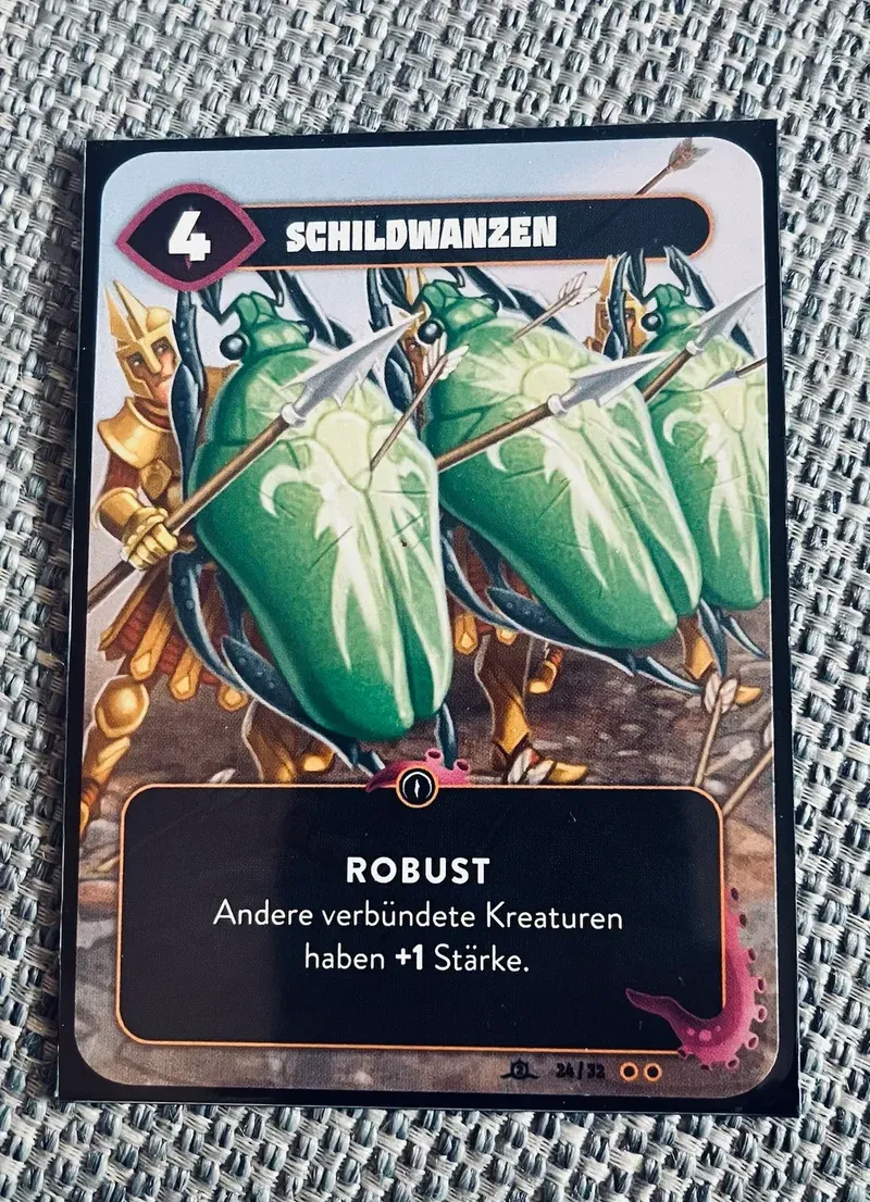 Our Mindbug card Schildwanzen, the shield bugs